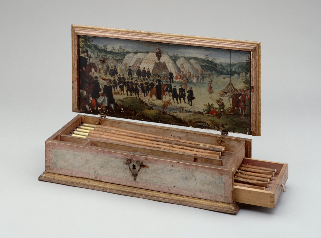 Scatola di dardi per balestra appartenente al Principe Otto von Hesse, 1615 da German School
