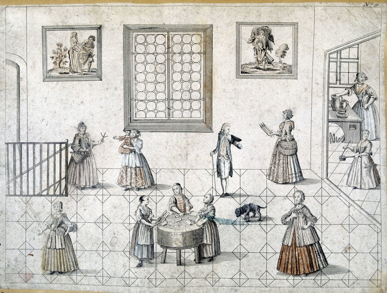Vita quotidiana dei nobili e dei loro servitori, Germania da German School