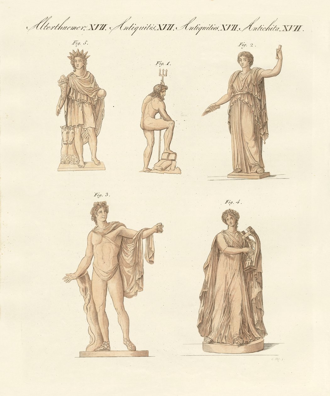 Divinità dei Greci e dei Romani da German School