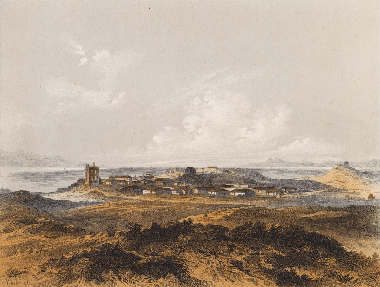 Eleusi, Grecia (litografia a colori) da German School