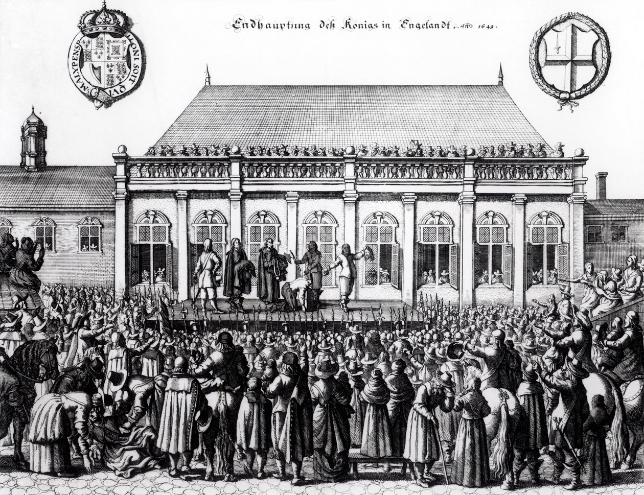 Esecuzione di Carlo I (1600-49) a Whitehall, 30 gennaio 1649 da German School