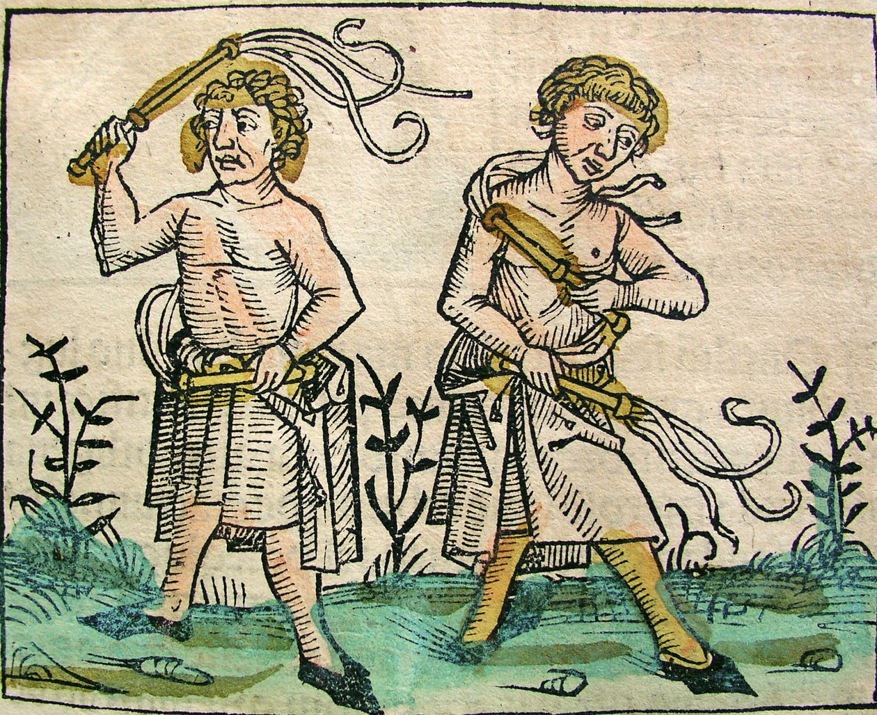 Flagellanti, pubblicato nella Cronaca di Norimberga, 1493 da German School