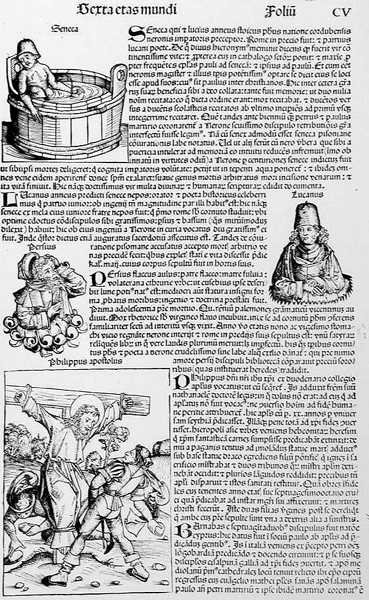 Folio CV, da Liber Chronicarum di Hartmann Schedel (1440-1514) 1493 da German School