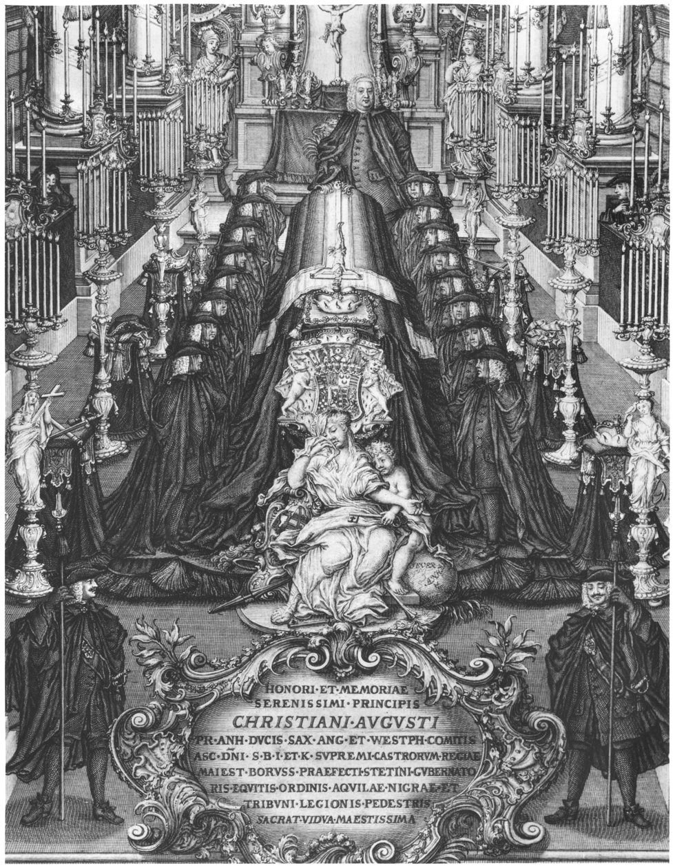 Funerale di un principe di Sassonia, inizio XVIII secolo da German School