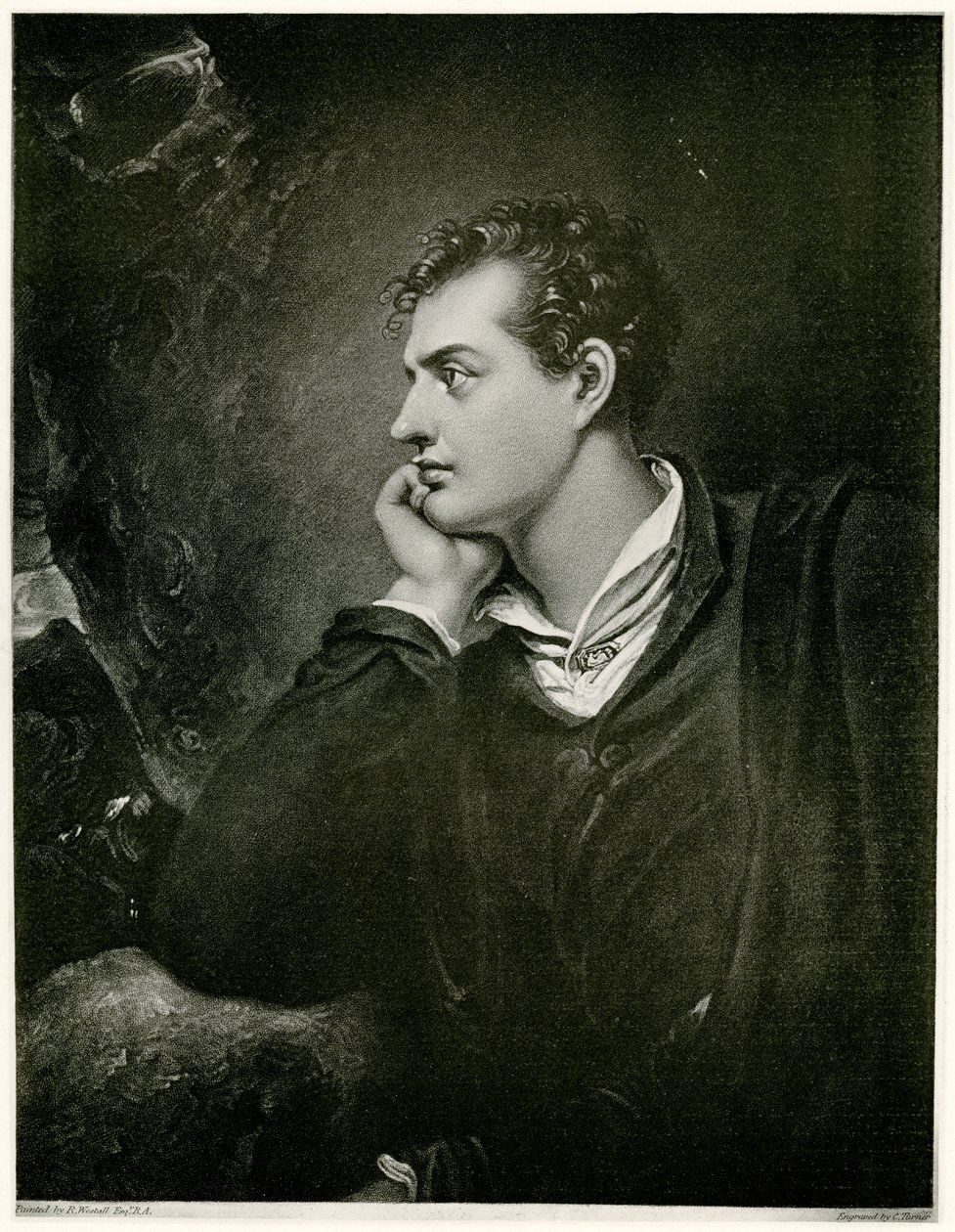 George Noel Gordon Lord Byron da German School
