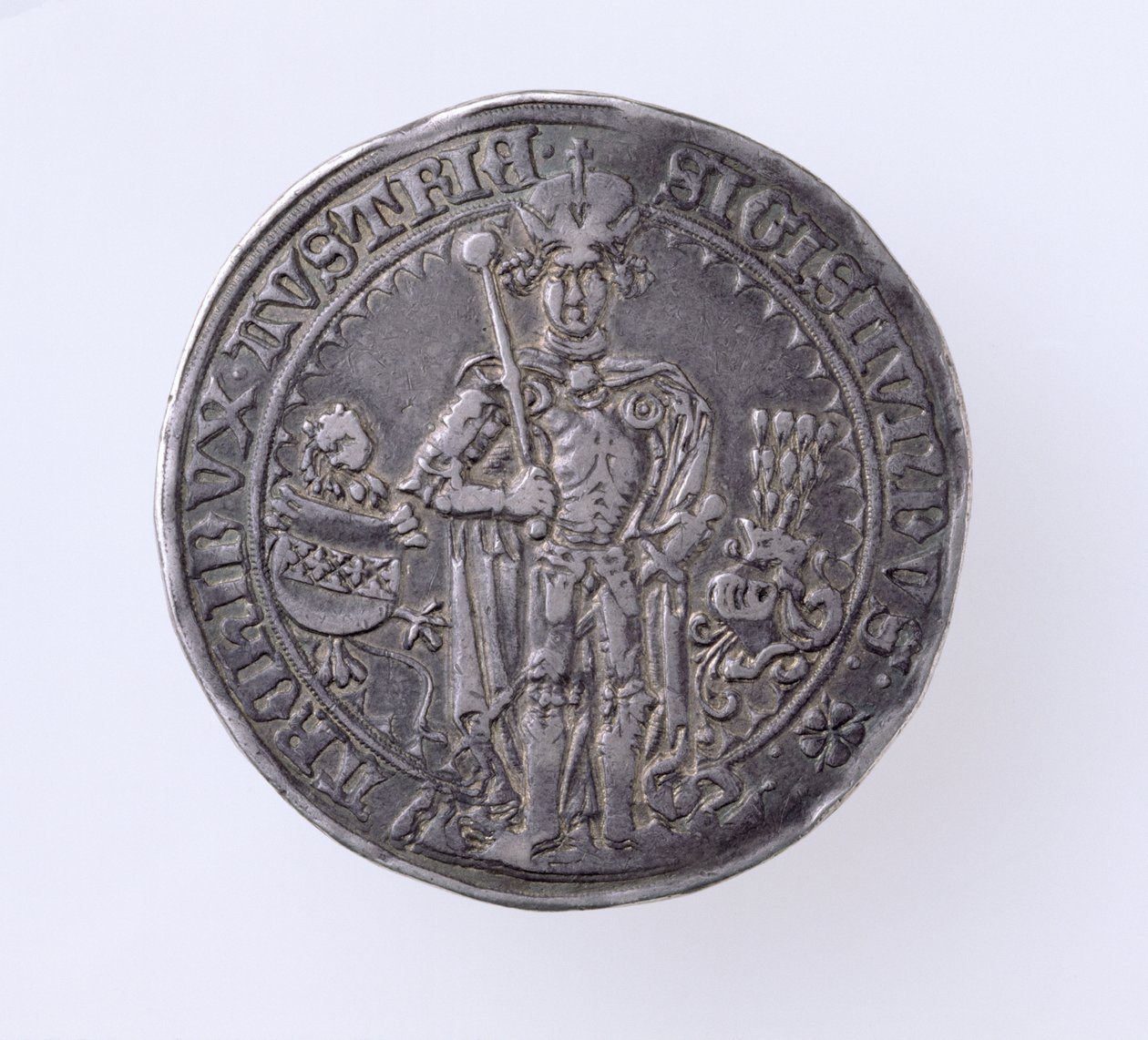 Guildiner (tallero) di Sigismondo (1439-96) Conte del Tirolo, Zecca di Hall, 1486 (dritto) da German School