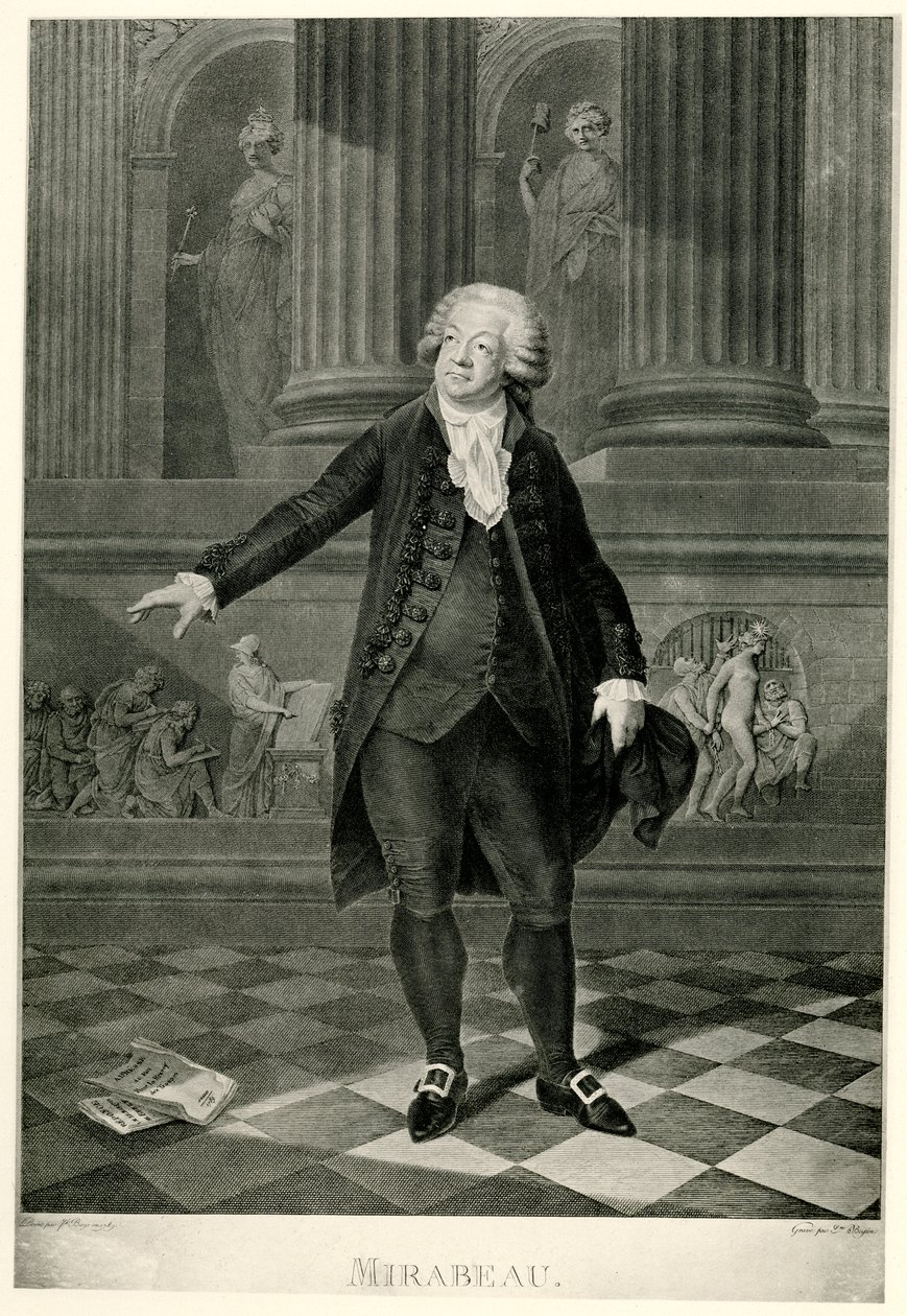 Honoré Gabriel de Riqueti, conte di Mirabeau da German School