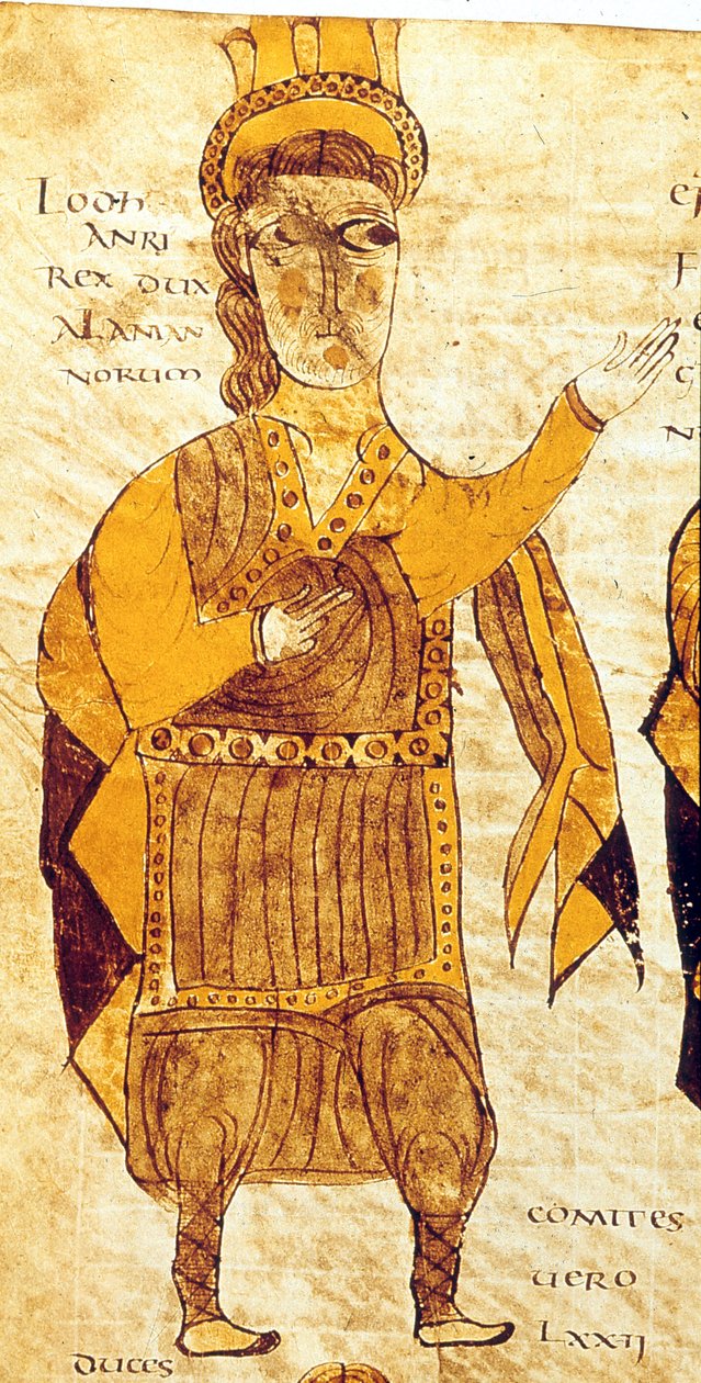 Illustrazione dal Breviario di Alarico, 506 da German School