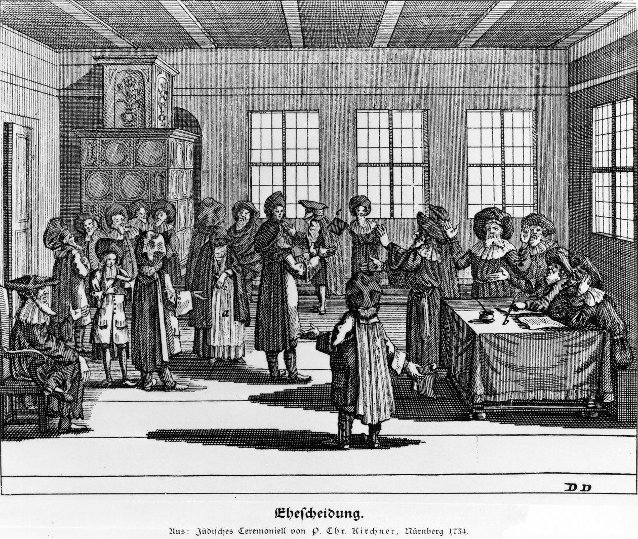 Illustrazione tratta da Jüdisches Ceremonial, oder Beschreibung dererjenigen Gebrduche di Paul Christian Kirchner, 1724 da German School