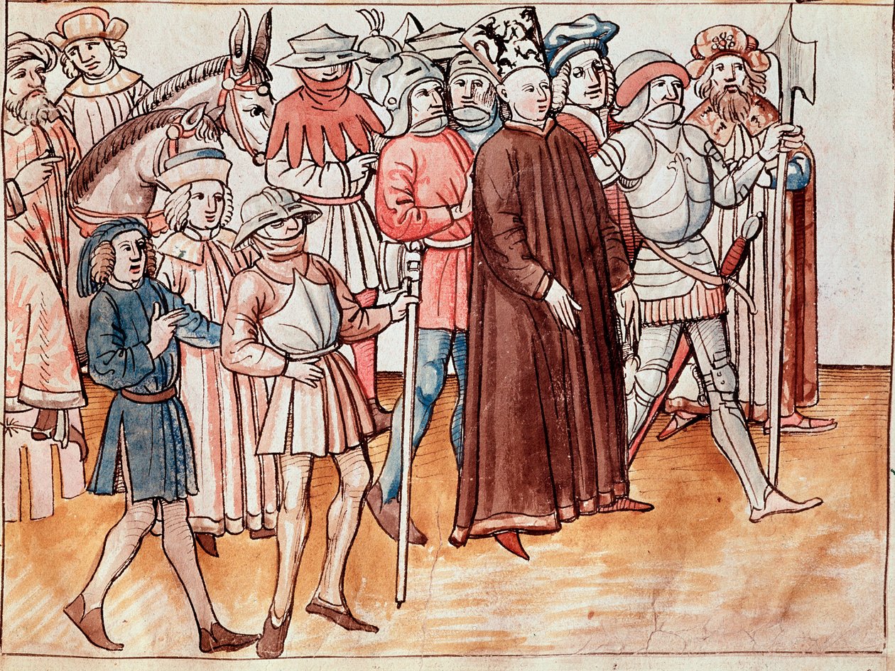 Jan Hus è catturato e condannato al rogo da German School