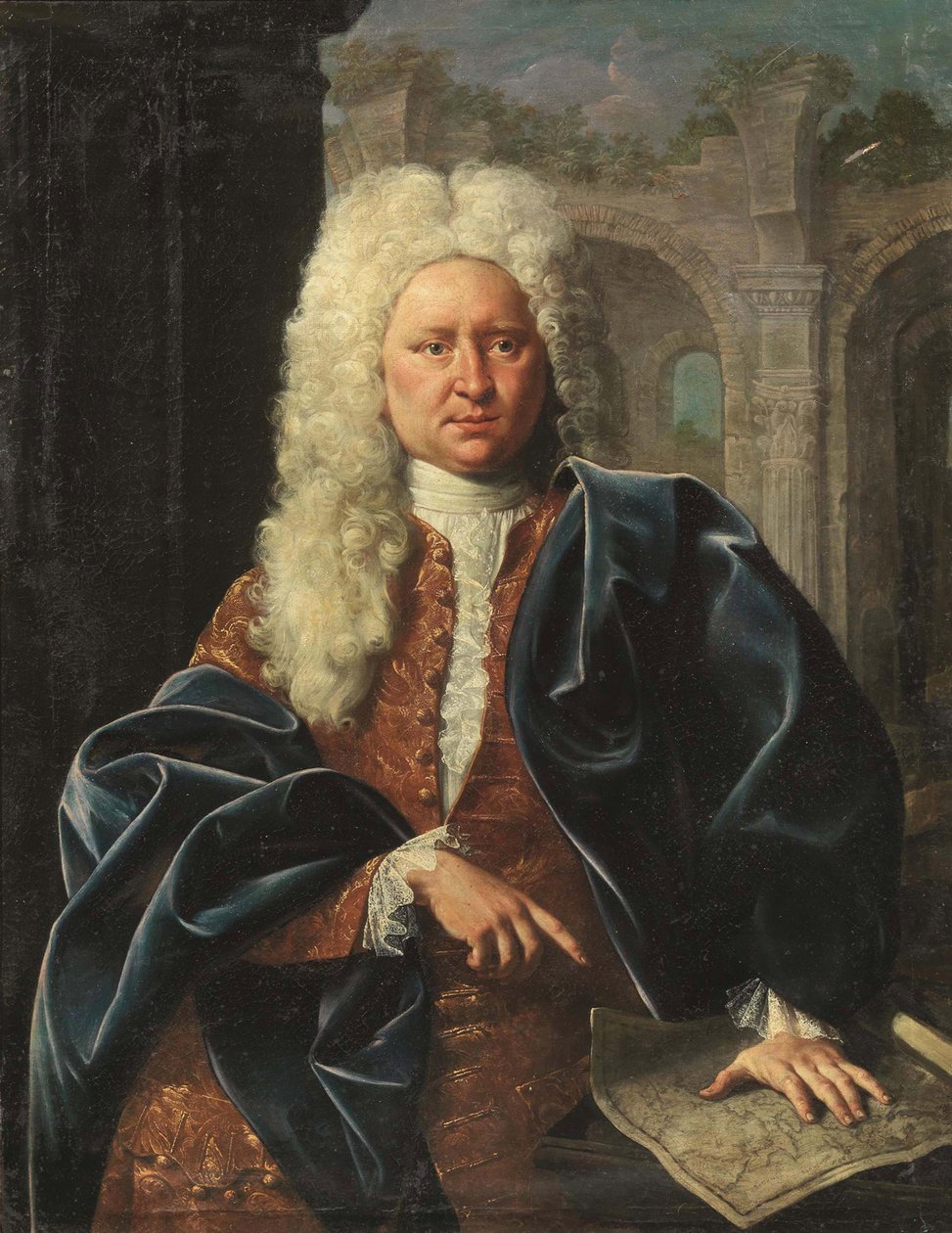 Ritratto di Johann Baptist Homann (1664-1724) da German School