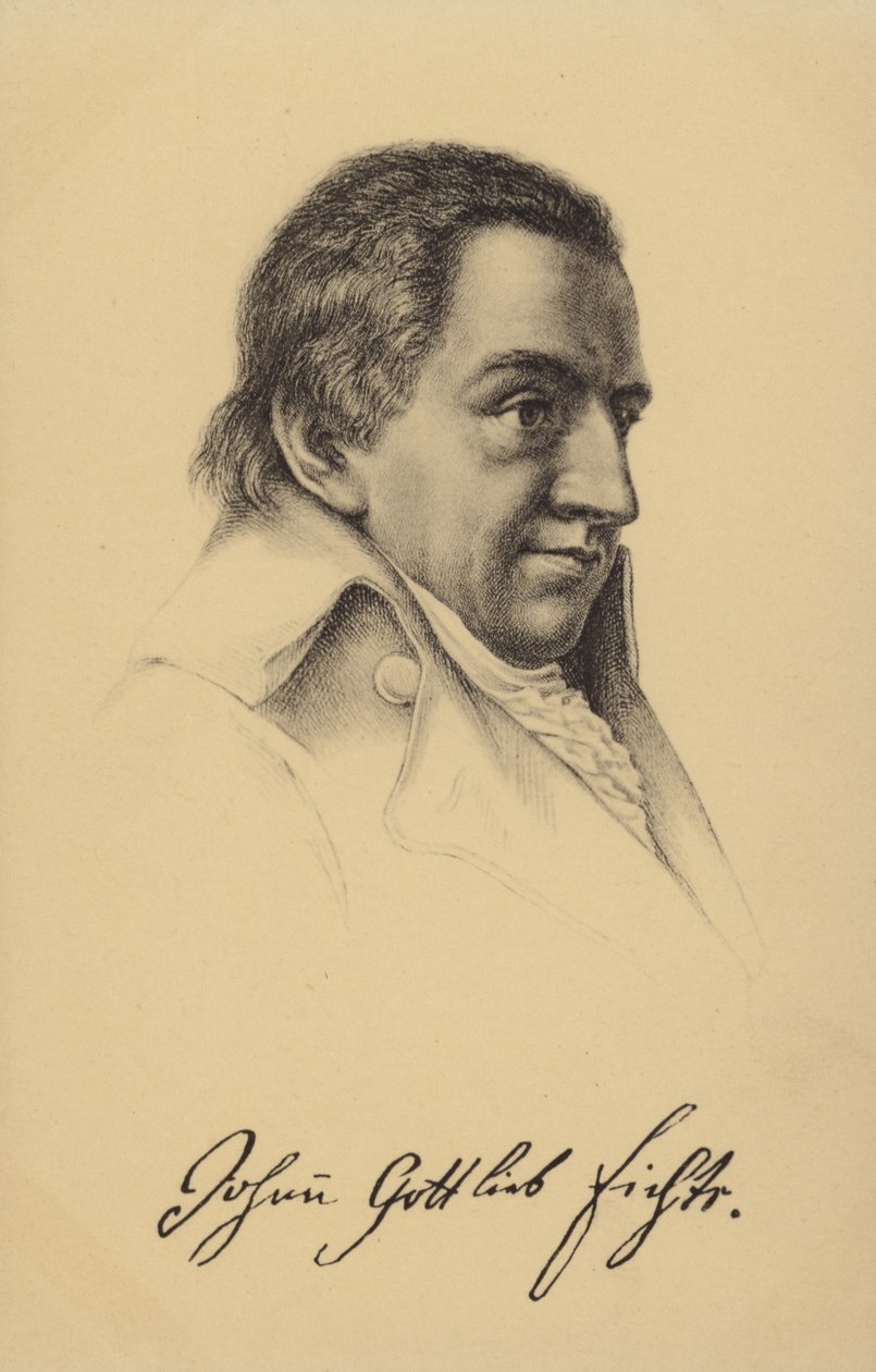 Johann Gottlieb Fichte (1762-1814), filosofo e scrittore tedesco (litografia) da German School