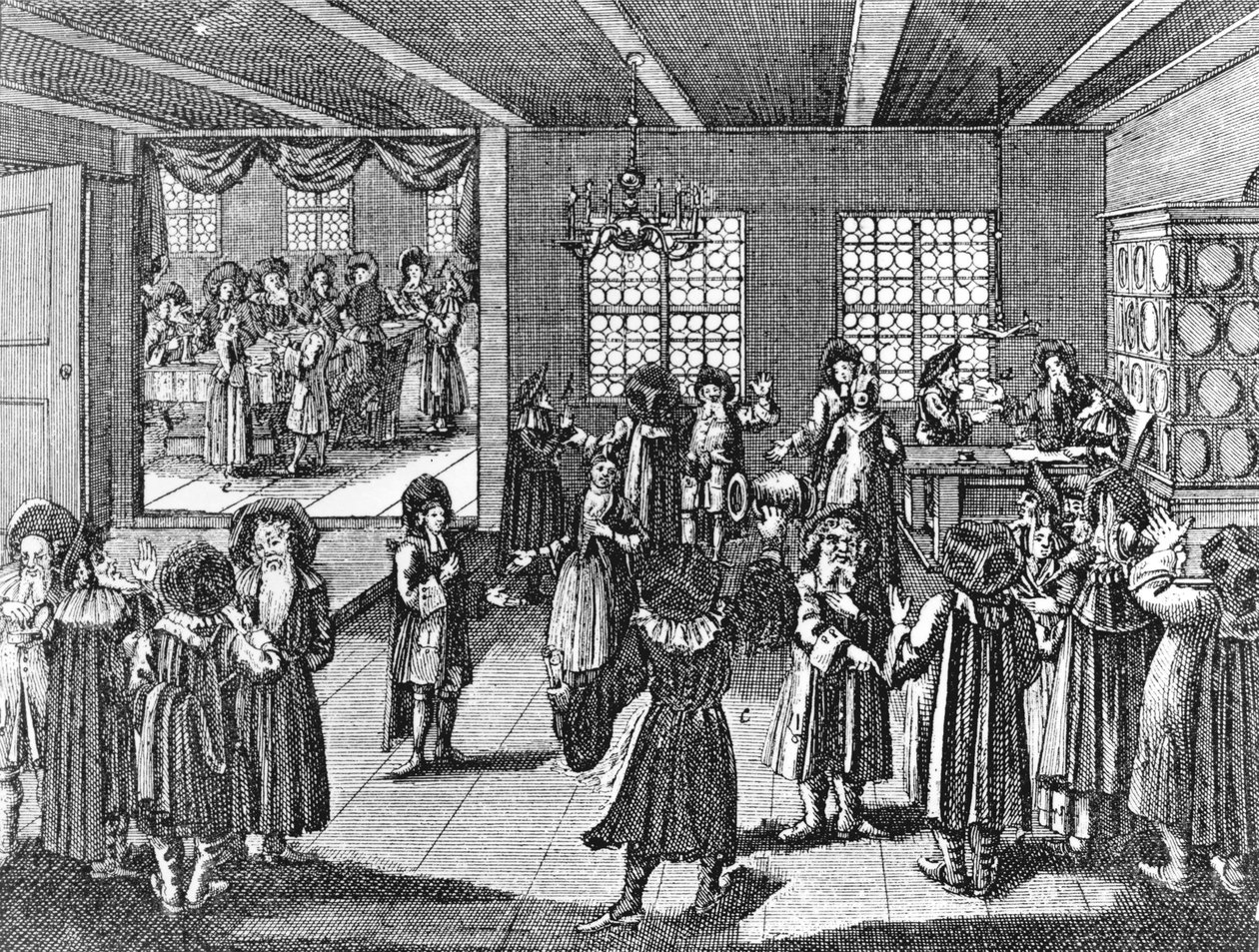 Ketubah di Georg Puschner da Jüdisches Ceremoniel di Kirchner, 1726 da German School