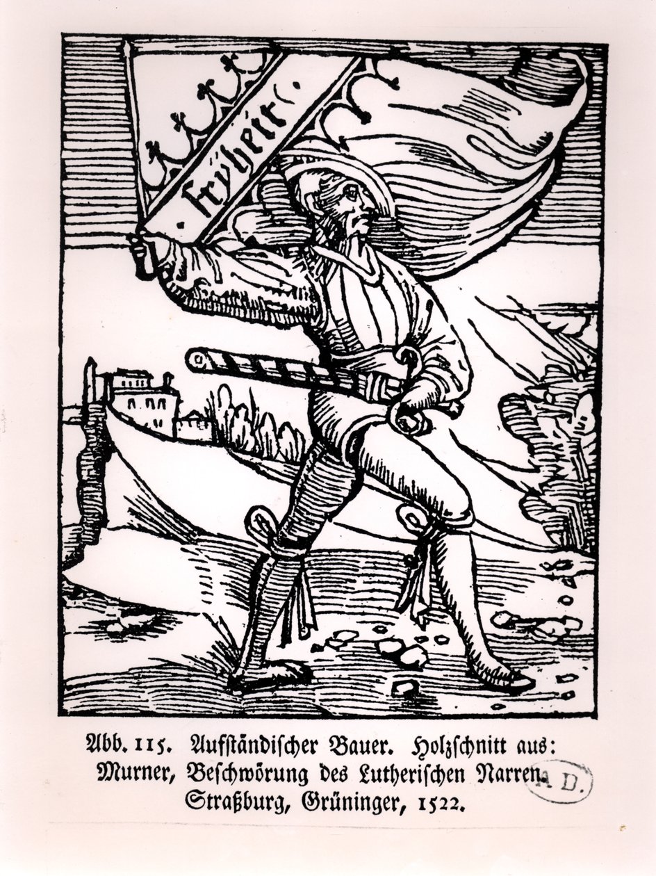 Libertà, illustrazione della rivolta dei contadini, 1522 da German School