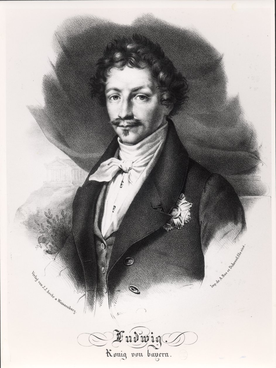 Ludovico I di Baviera (25 ago 1786 - 29 feb 1868) da German School