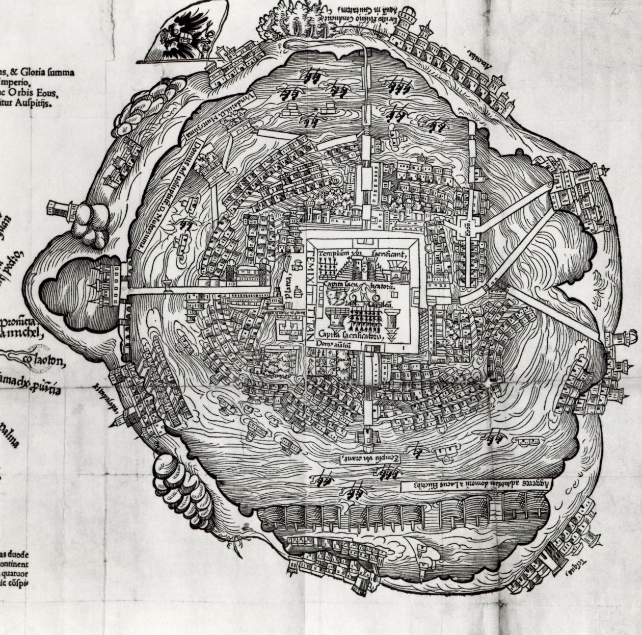 Mappa di Tenochtitlan da 
