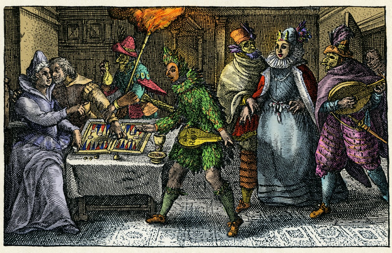 Maschere che visitano tutte le abitazioni portano le festività rituali del Carnevale in ogni casa da German School