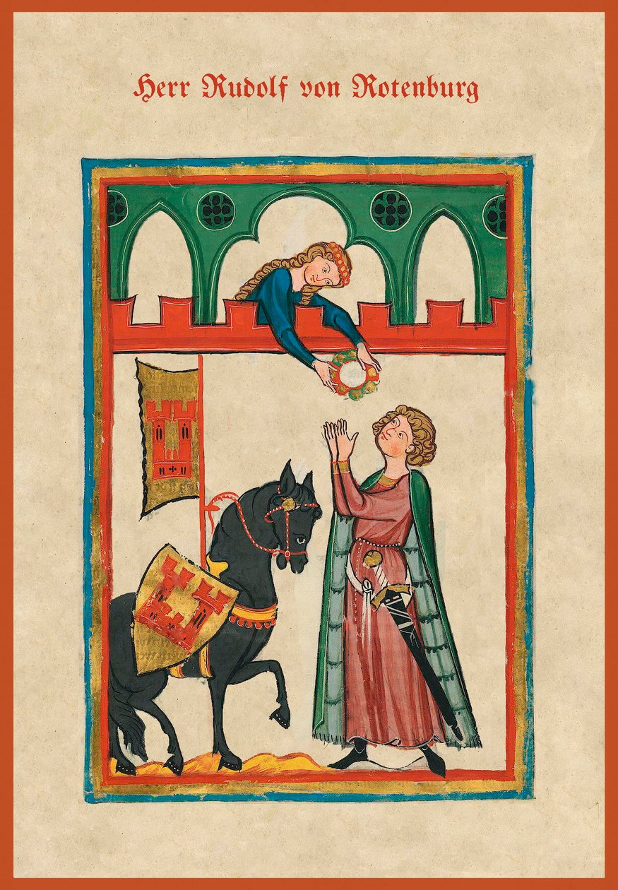 Libro di canzoni medievali (pergamena) da German School