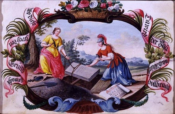 Minerva con una Figura che Rappresenta l