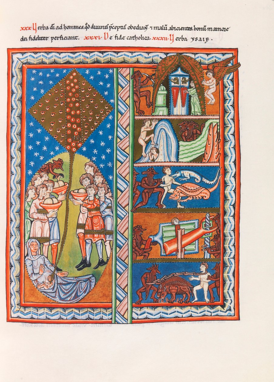 Miniatura dal Liber Scivias di Ildegarda di Bingen, c. 1175 (facsimile) da German School