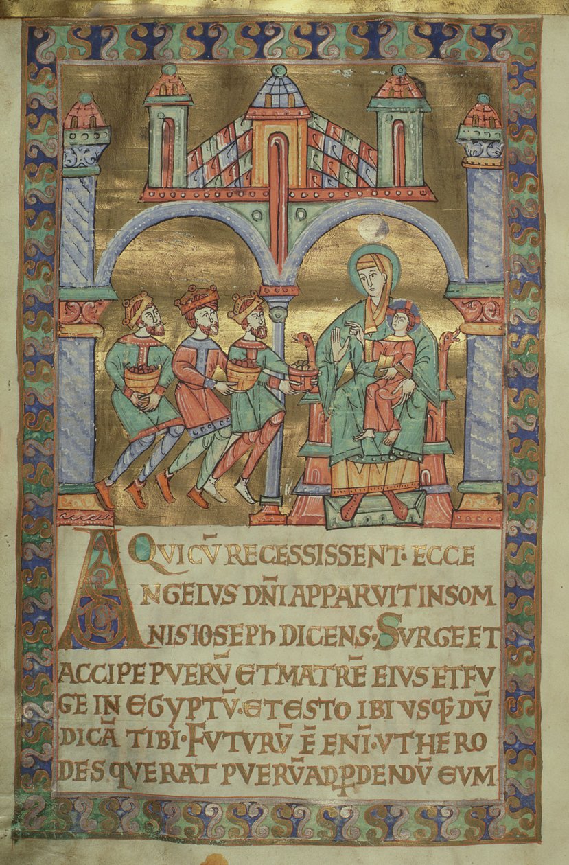 Ms. Czart. 1207, IV, fol.V v. Adorazione dei Magi, dall