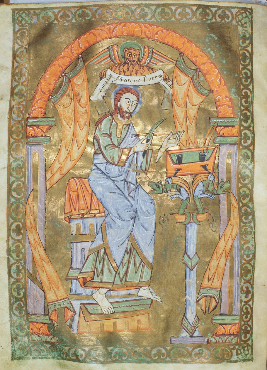 Ms Czart 1207 IV fol 76v San Marco Evangelista, dall