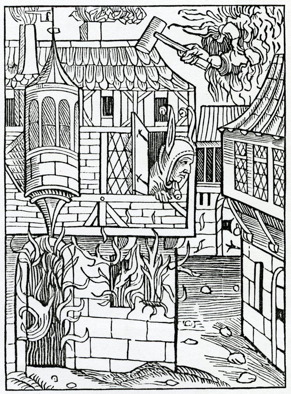 Di vantarsi o avere fiducia nella fortuna, illustrazione dalla traduzione inglese di Alexander Barclay di 