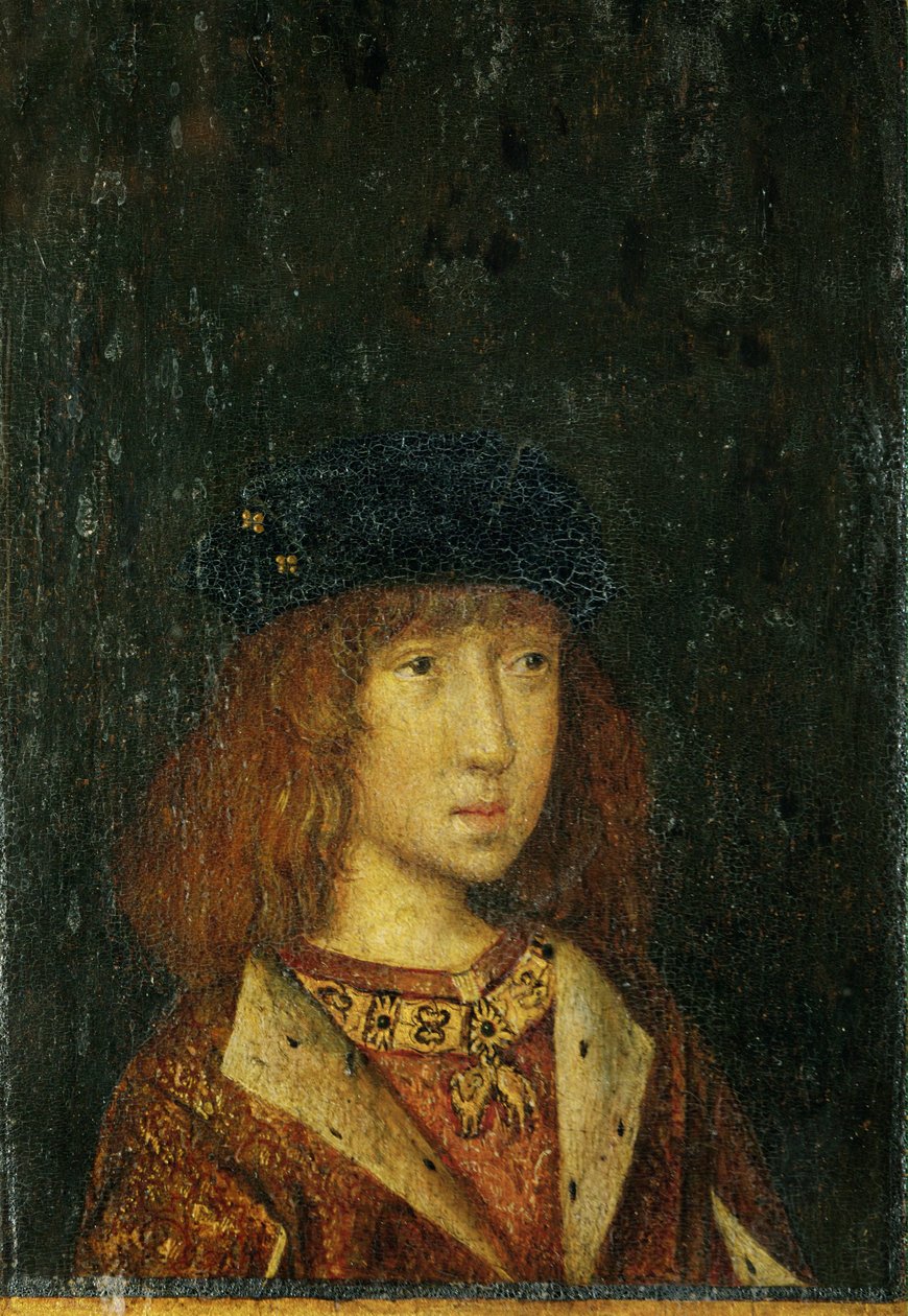 Philipp der Schoene, re di Spagna, 16 anni ... (dipinto su tavola) da German School