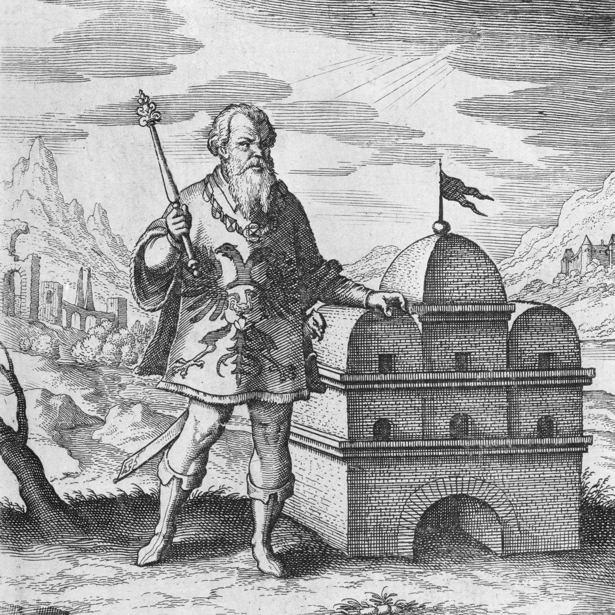Filosofo Araldo dal Musaeum Hermeticum da German School