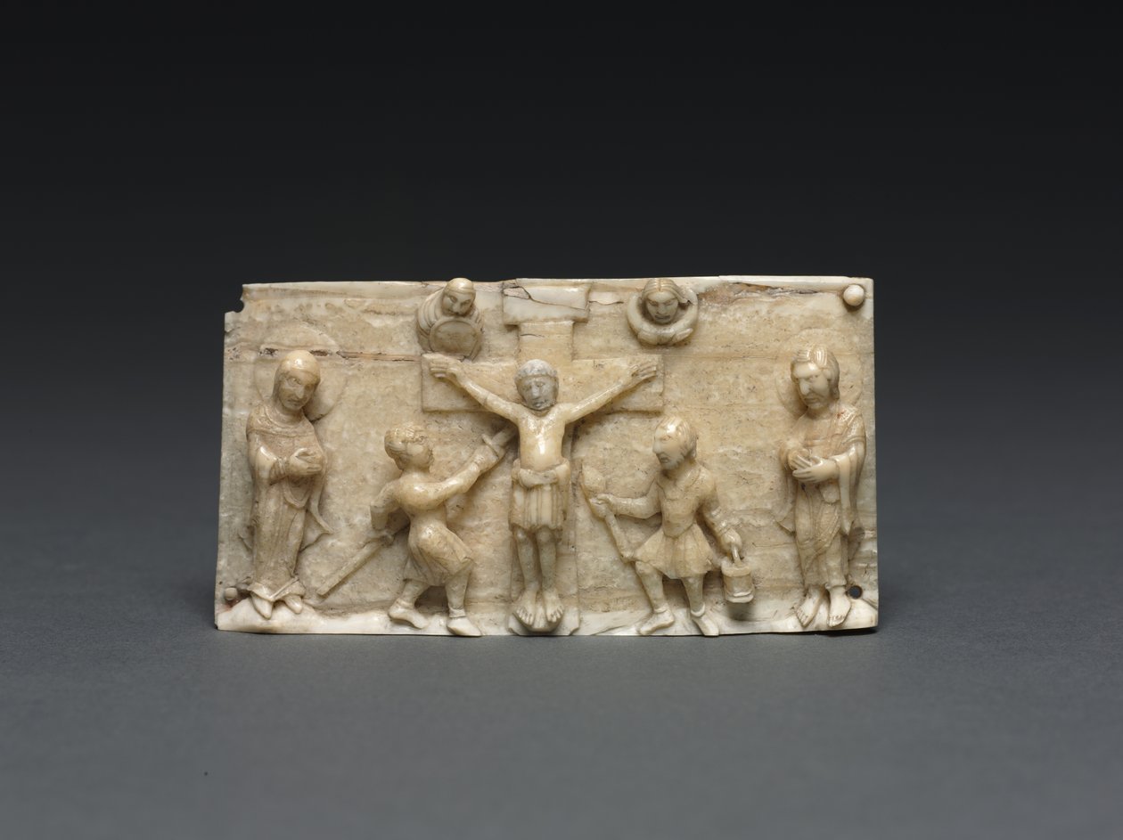 Placca da un altare portatile: La Crocifissione, Valle del Reno Inferiore, 1050-1100 da German School