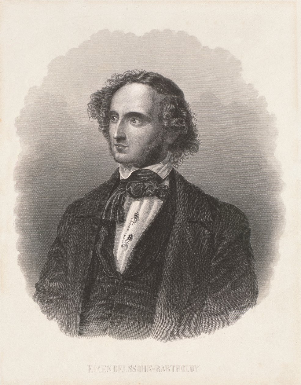 Ritratto di Felix Mendelssohn da German School