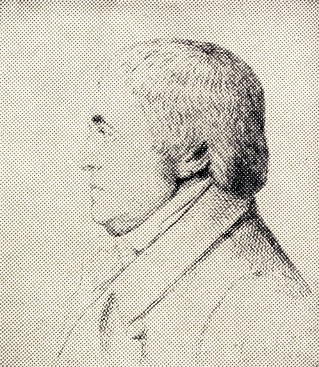 Ritratto di Franz Anton Mesmer (1734-1815) medico tedesco da German School