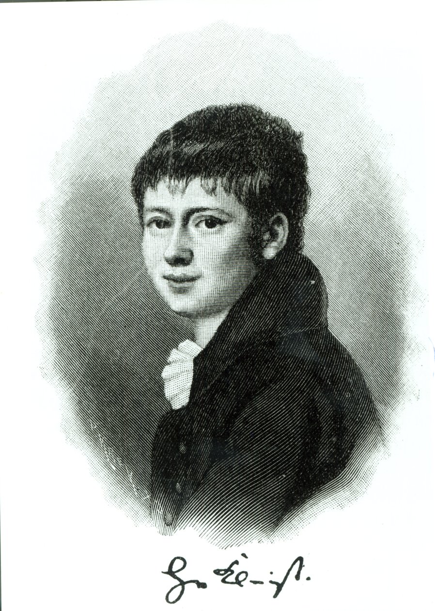 Ritratto di Heinrich von Kleist da bambino da German School