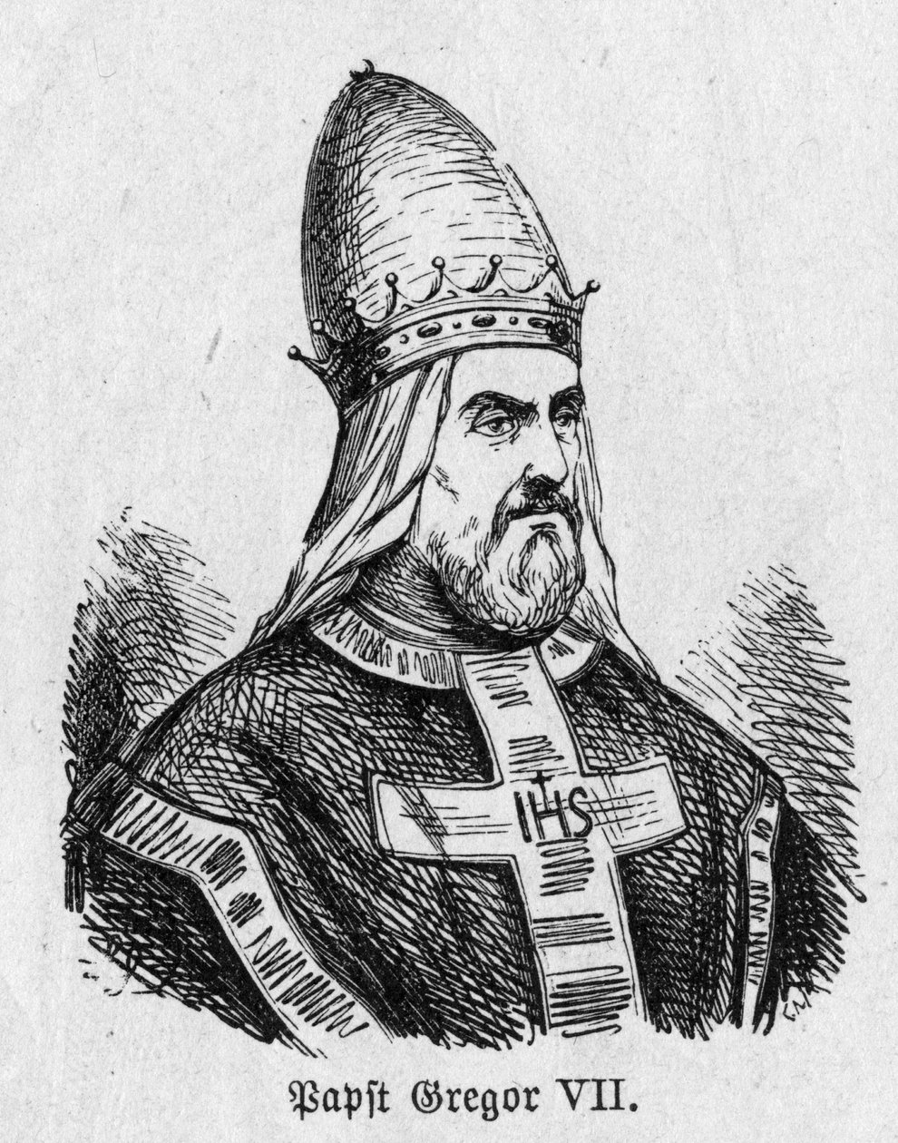 Ritratto di Papa Gregorio VII (Ildebrando) da German School