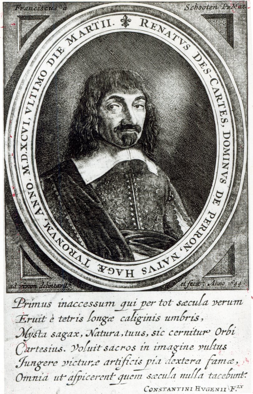 Ritratto di René Descartes, 1644 da German School