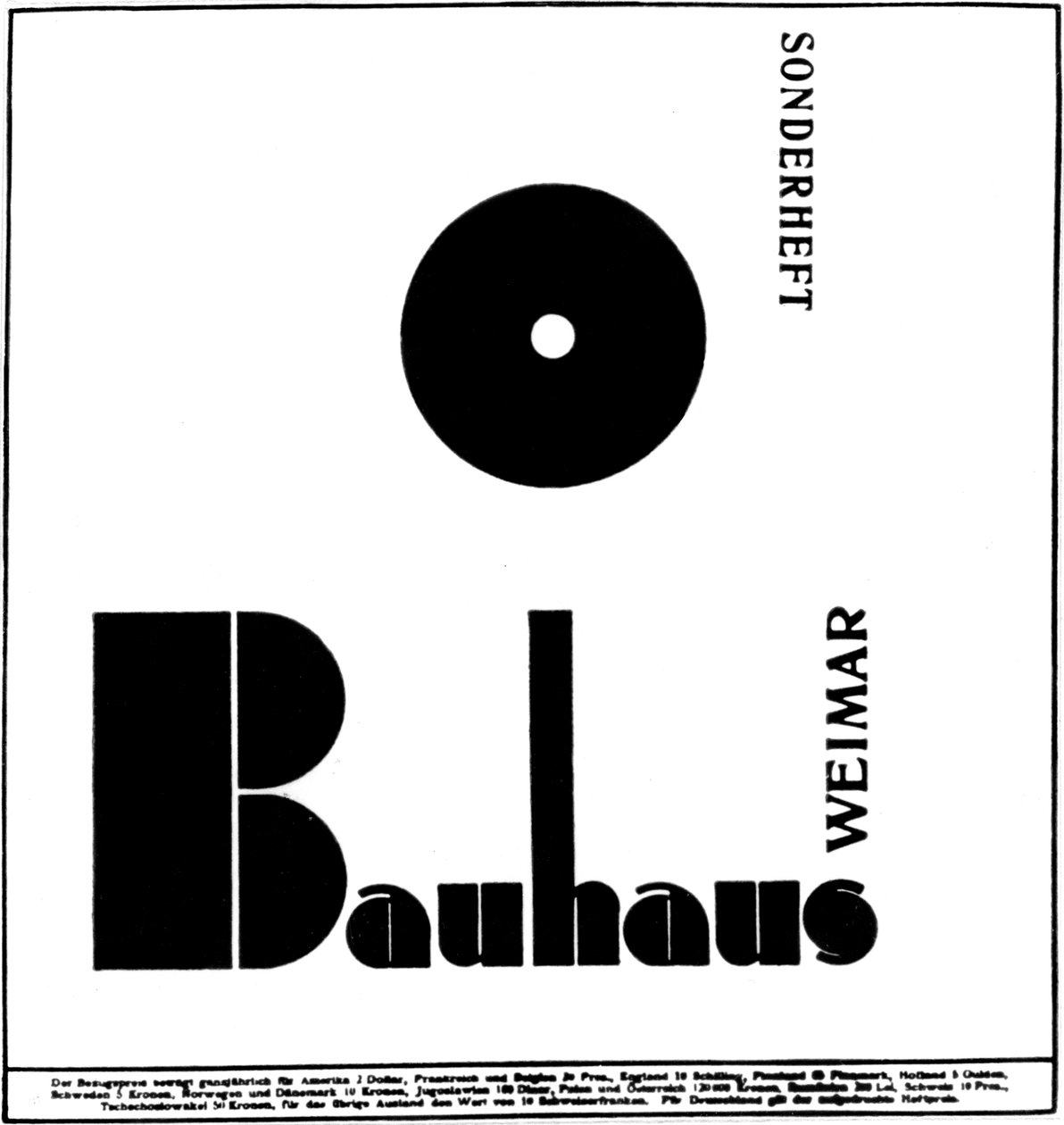 Manifesto per il Bauhaus (stampa) da German School