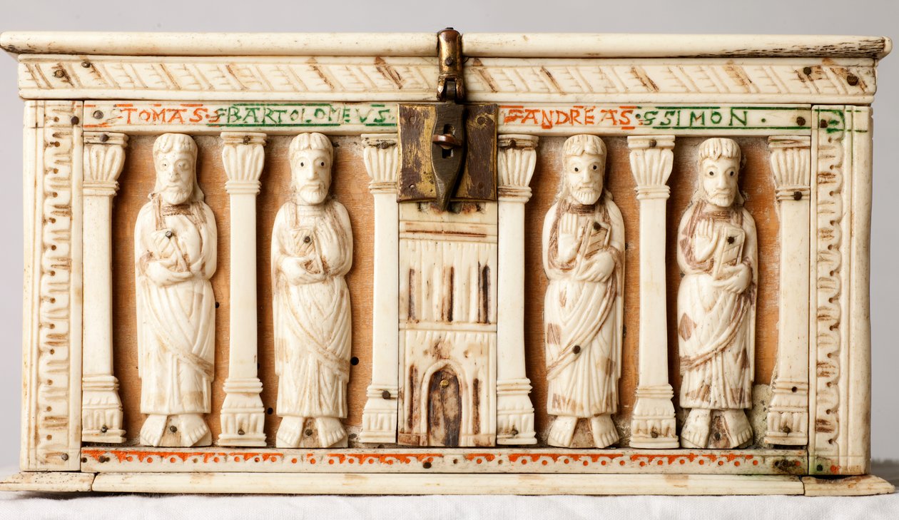 Scrigno reliquiario, Colonia, Germania, c.1150 da German School