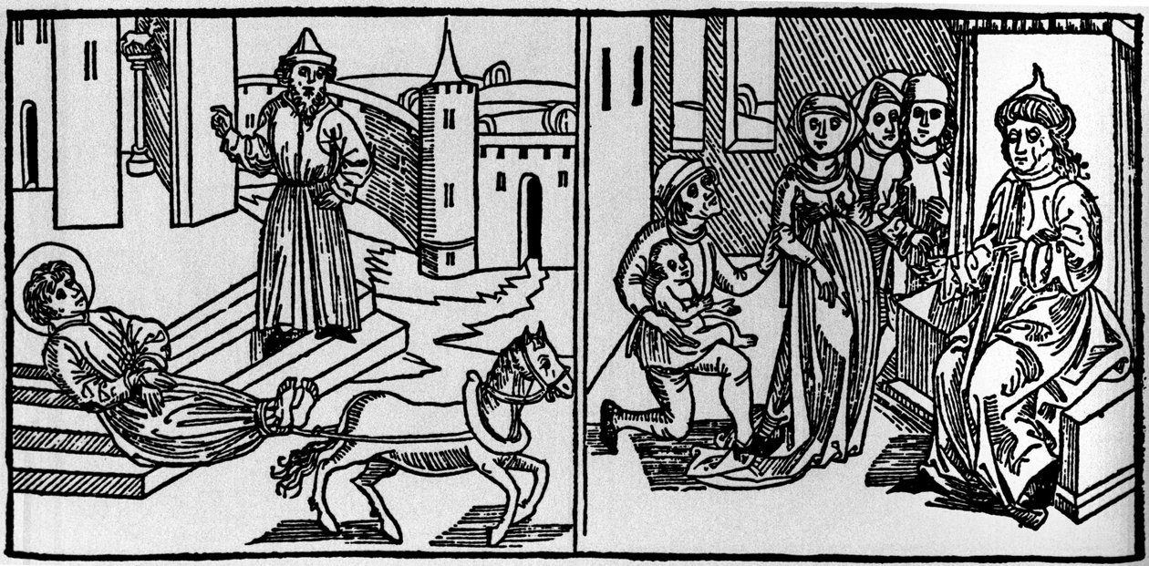 San Saturnino fu il fondatore del cristianesimo a Tolosa a metà del III secolo. A quel tempo i cristiani erano perseguitati: San Saturnino fu una delle vittime dei pagani. Il suo corpo legato alla coda di un toro, fu trascinato vicino al Rom da German School
