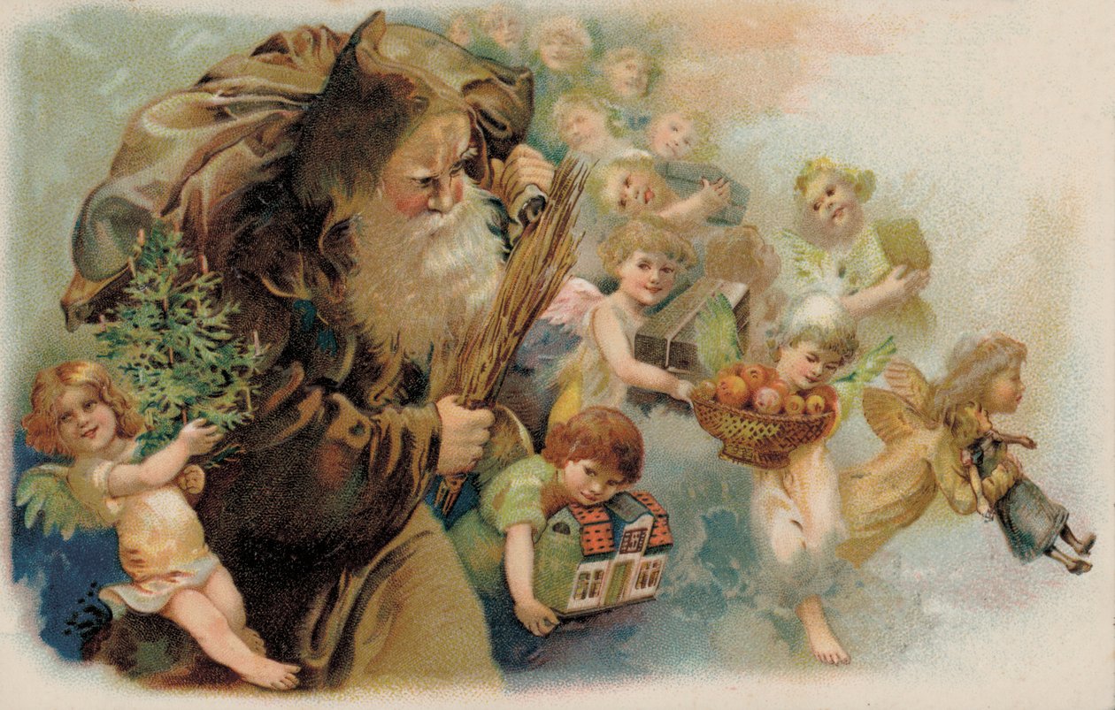Babbo Natale, Babbo Natale (litografia a colori) da German School