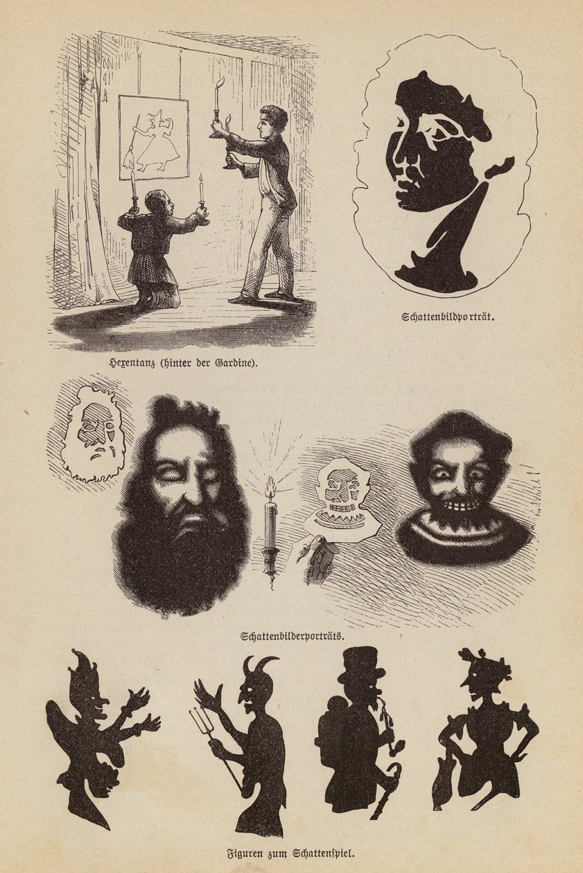 Gioco di ombre (incisione) da German School