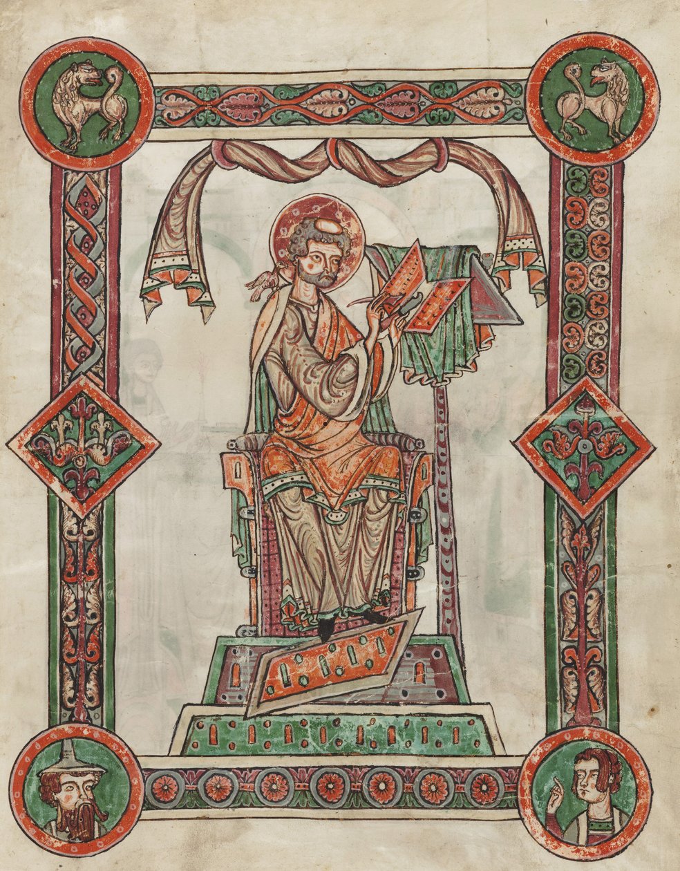 San Gregorio come autore, 1181-1200 da German School