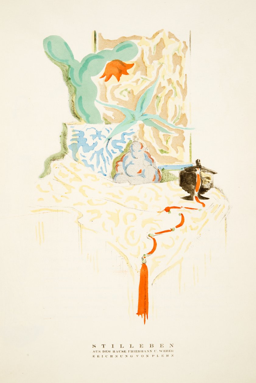 Natura morta, da The House of Friedmann U. Weber, da Styl, pub.1922 da German School