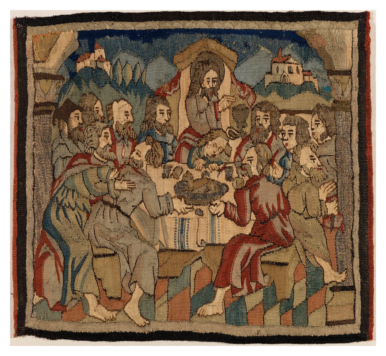 Pannello di arazzo con scene della Passione da un antependium, dall