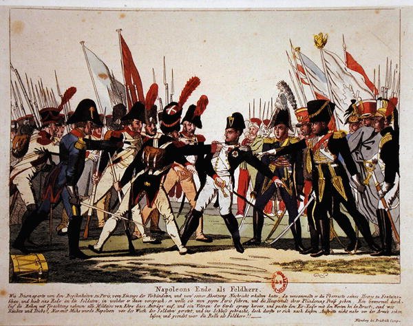 La fine di Napoleone (1769-1821) come Generale nel 1815 da German School