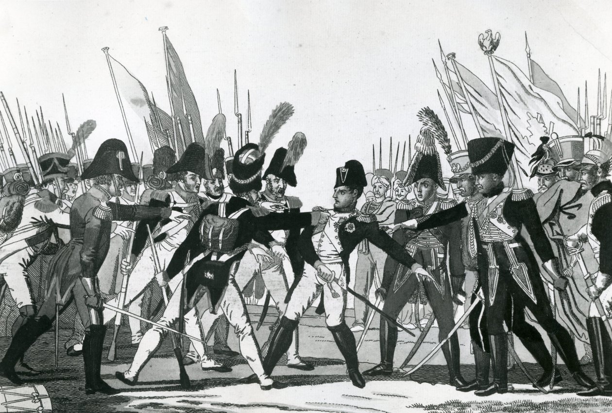 La fine di Napoleone come imperatore da German School
