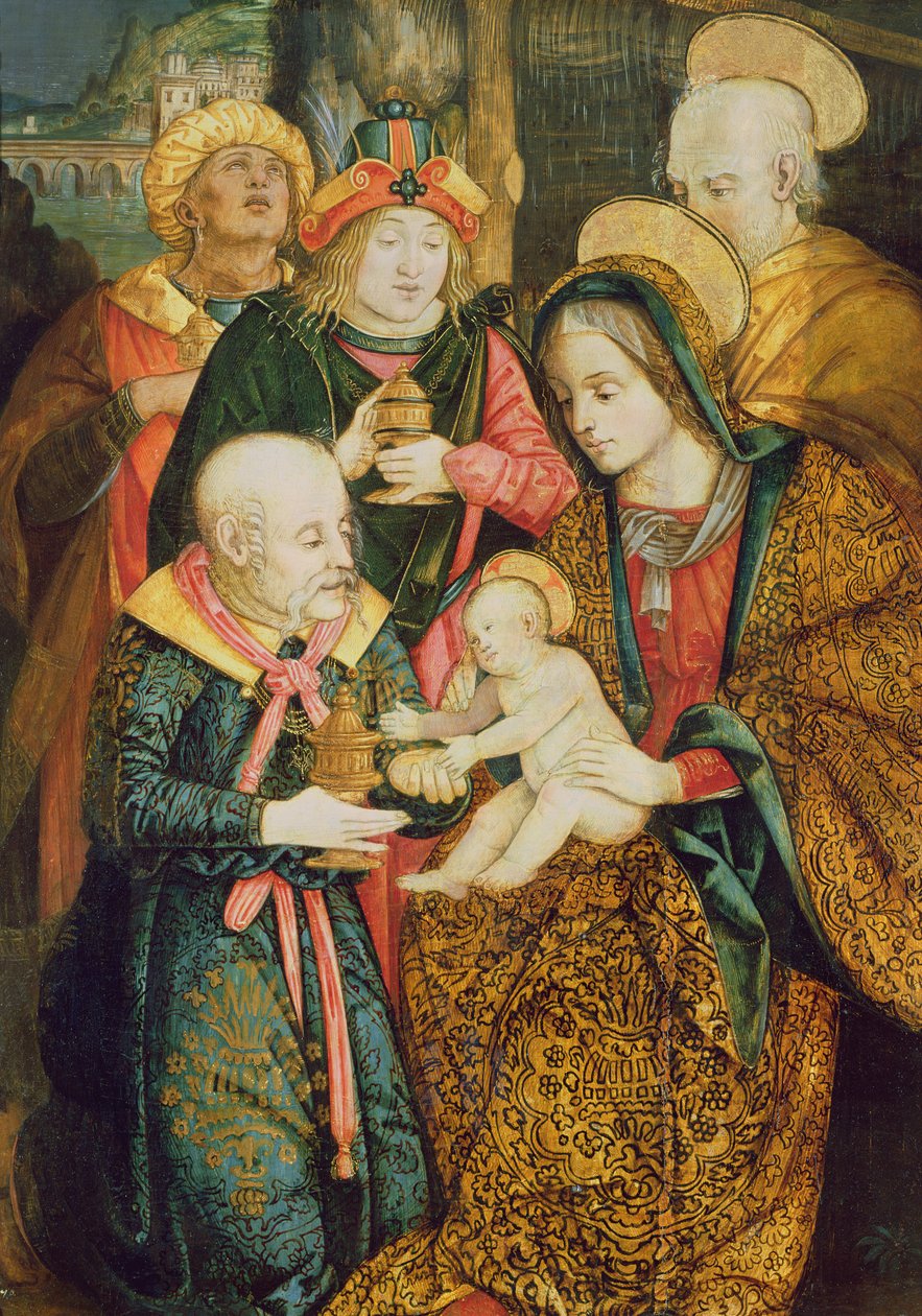 La Sacra Famiglia e i Tre Magi da German School