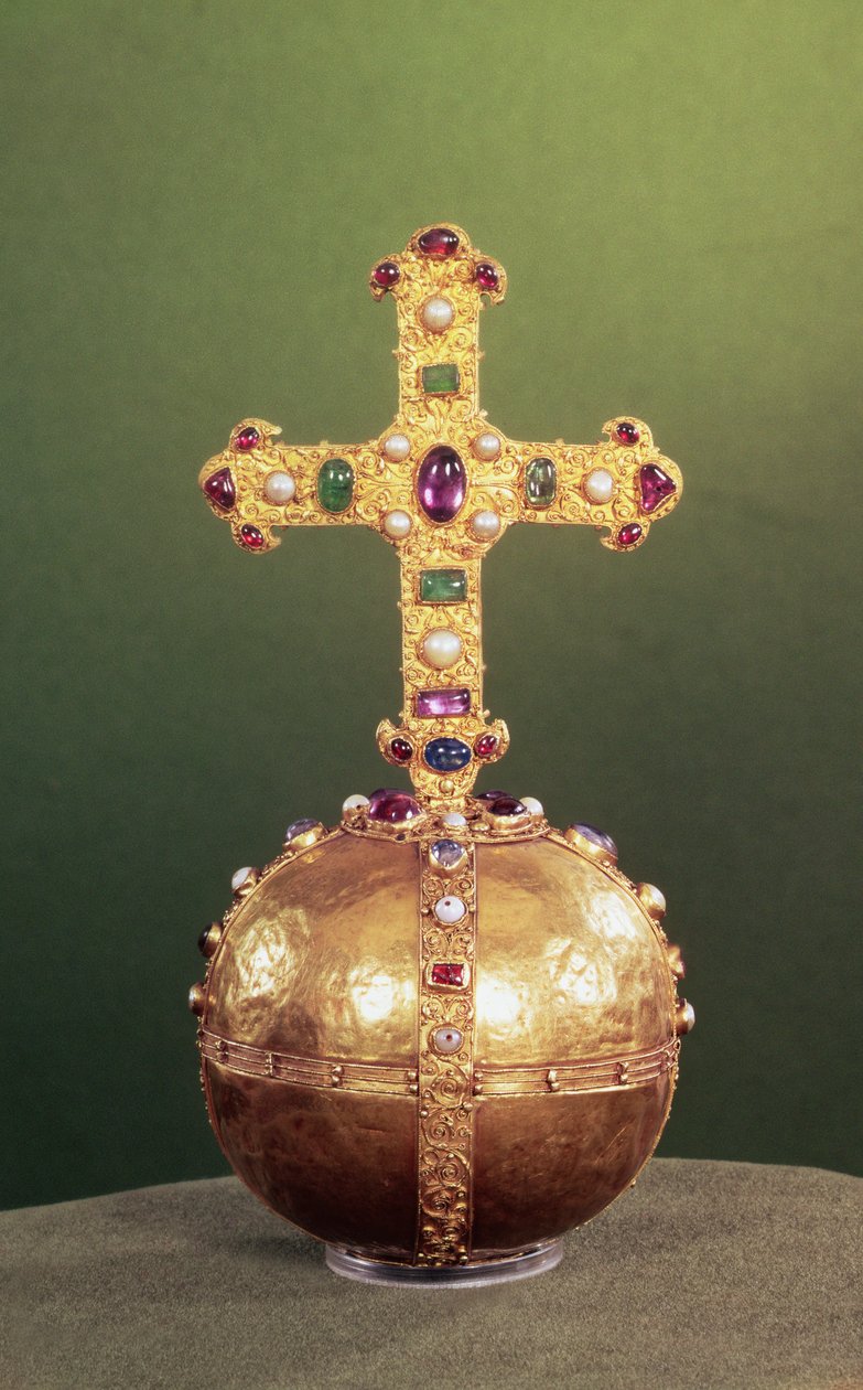 Globo imperiale degli imperatori del Sacro Romano Impero, Germania occidentale, fine XII secolo da German School