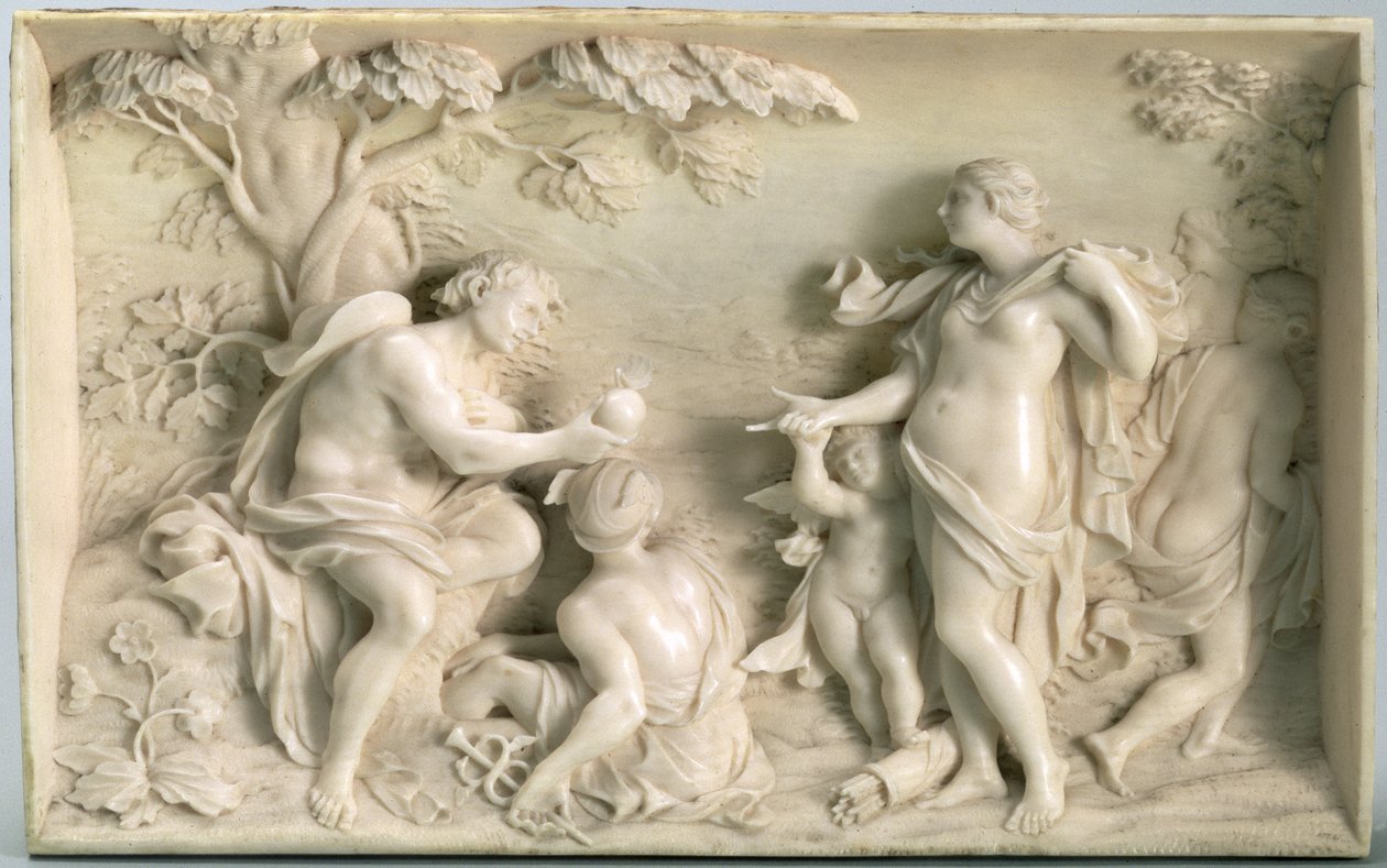 Il giudizio di Paride, fine XVII secolo da German School