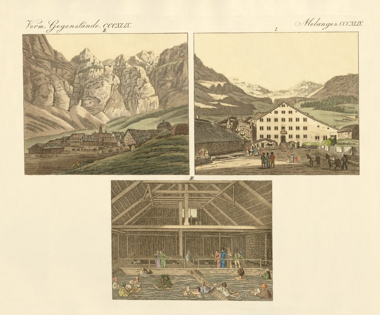 Il bagno di Leuker nel Canton Vallese da German School