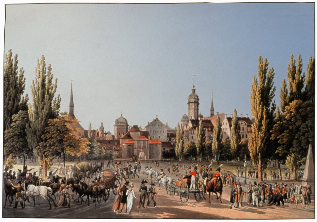 La fiera di Lipsia. ca 1810-20 da German School